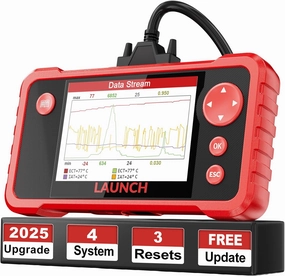 LAUNCH CRP123 V2.0 Elite OBD2 Scanner-2025 New Model Engine/ABS/SRS/Transmission Diagnostic Scan Tool SRS Airbag Code Reader,3 Reset Oil Service/Throttle Relearn/SAS Reset,Free Update