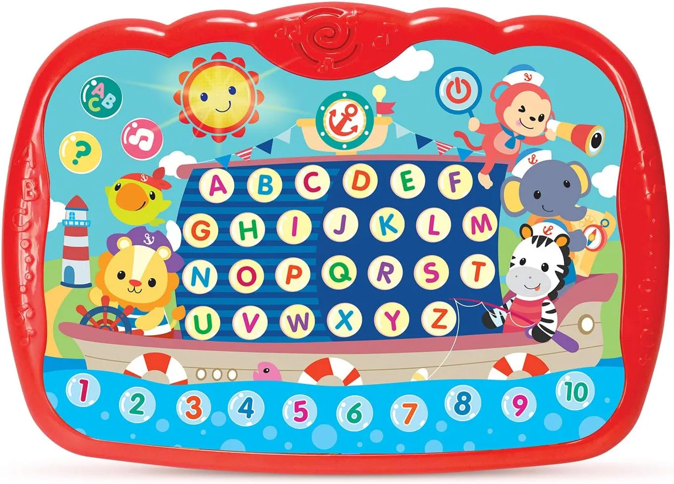 Learning Tablet for Toddlers 1-3 - Educational ABC Toy to Learn Alphabet, Number, Music & Words - Early Development Electronic Learning & Activity Game, Suitable for 1 2 3 Year Old Boys & Girls