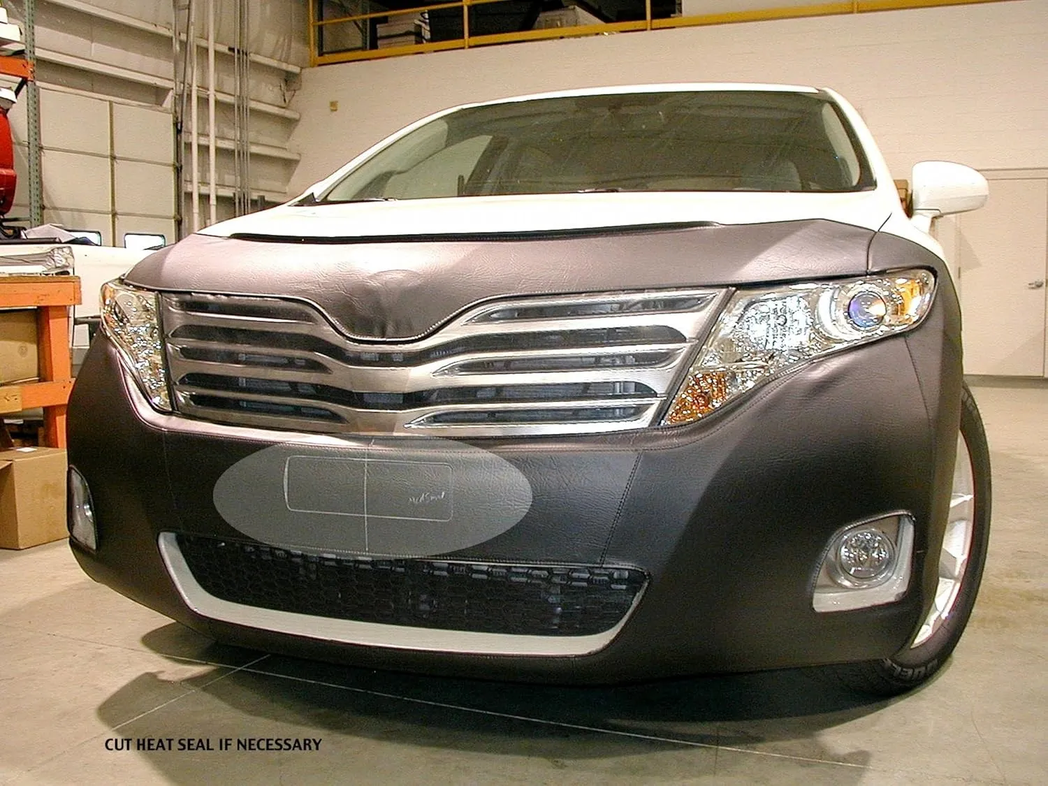 Lebra 2 Piece Front End Cover Black - Car Mask Bra - Fits - Toyota Venza LE, XLE & Limited 2013-2014