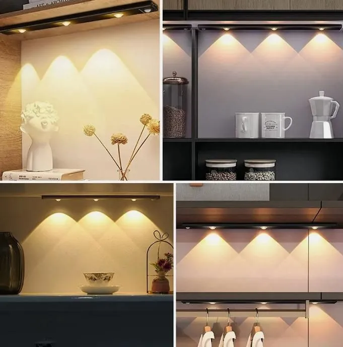 LED Motion Sensor Cabinet Light – USB Rechargeable, Wireless & Auto On/Off Lighting for Home, Kitchen, Wardrobe & More