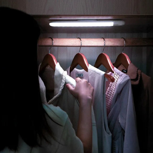 LED Wardrobe Light USB Rechargeable Night Light body Induction LED Lamp