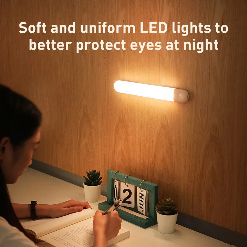 LED Wardrobe Light USB Rechargeable Night Light body Induction LED Lamp