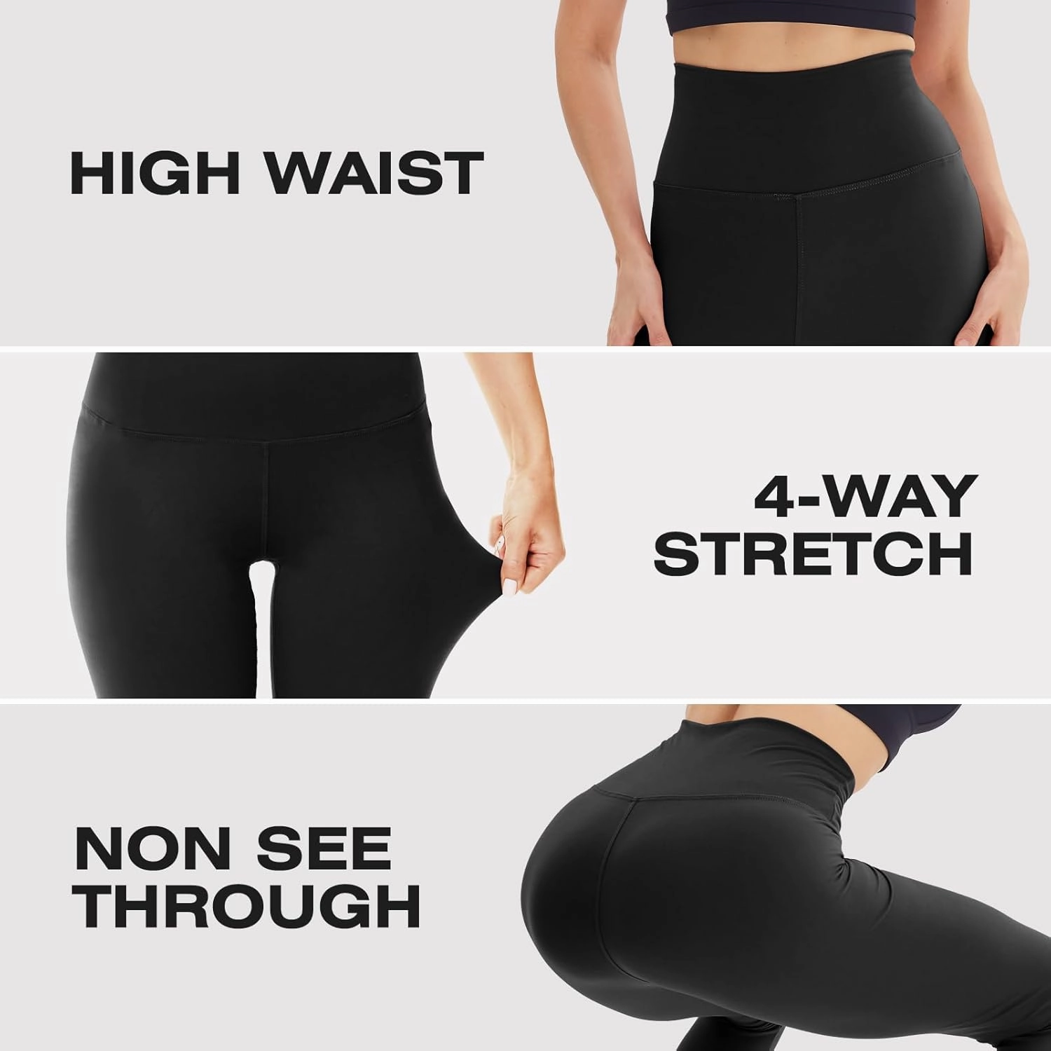 Leggings for Women - Soft High Waisted Tummy Control Workout Yoga Pants