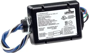 Leviton OSP20-RD0 Fluorescent/Incandescent Power Pack for Occupancy Sensor with HVAC Relay, 20 Amp FL/INC, 120-277V, Black