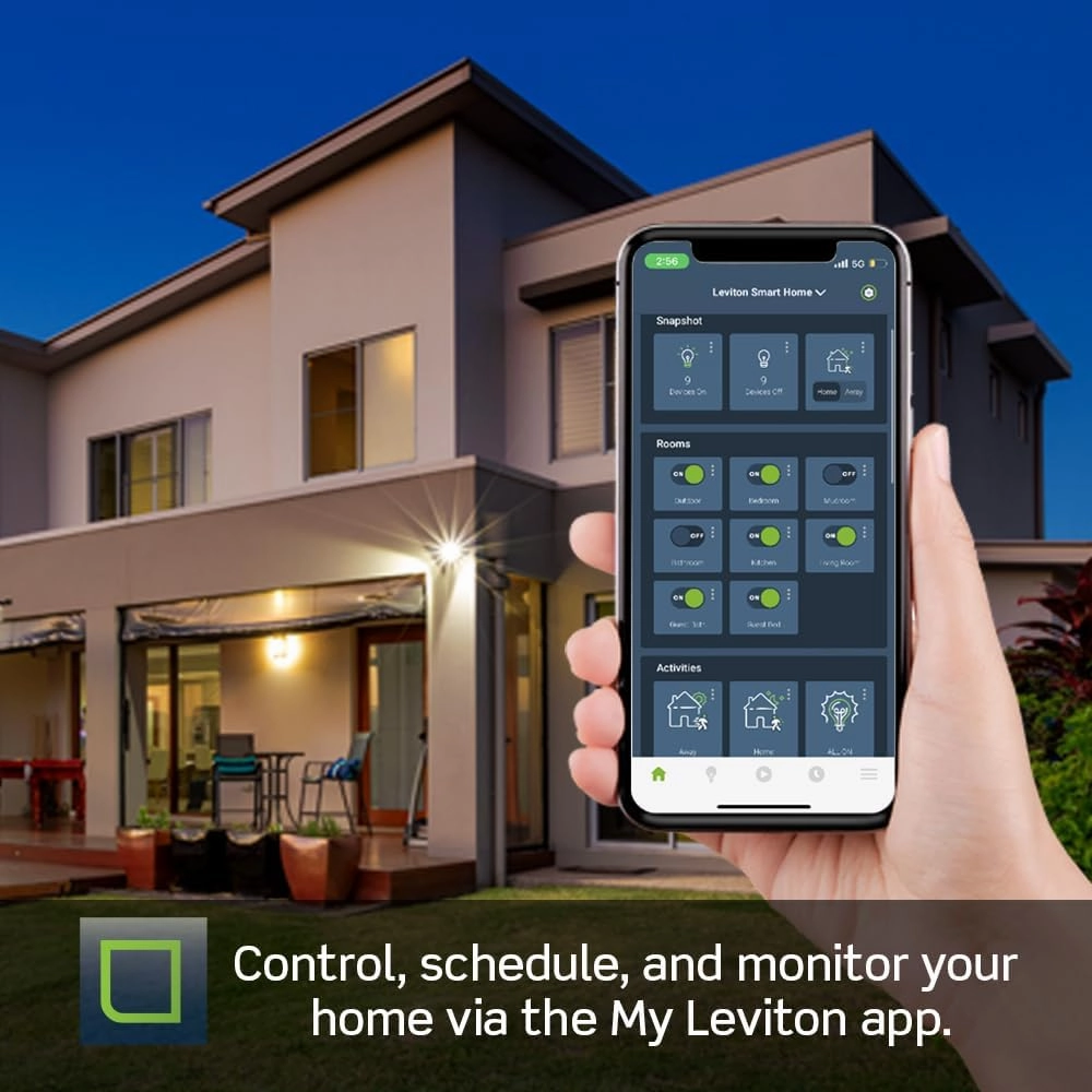 Leviton Decora Smart Motion Sensing Dimmer Switch, Wi-Fi 2nd Gen, Neutral Wire Required, Works with My Leviton, Alexa, Google Assistant, Apple Home/Siri & Wired or Wire-Free 3-Way, D2MSD-1RW, White