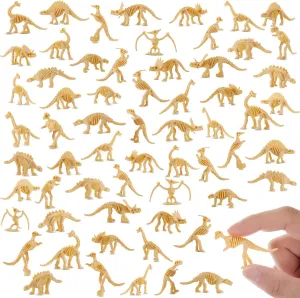 Lewtemi 240 Pieces Dinosaur Skeletons,Plastic Figures Dino Bones,Dinosaur Skeleton Toys for Dino Sand Dig,Science Play,Party Favor Decorations,12 Styles