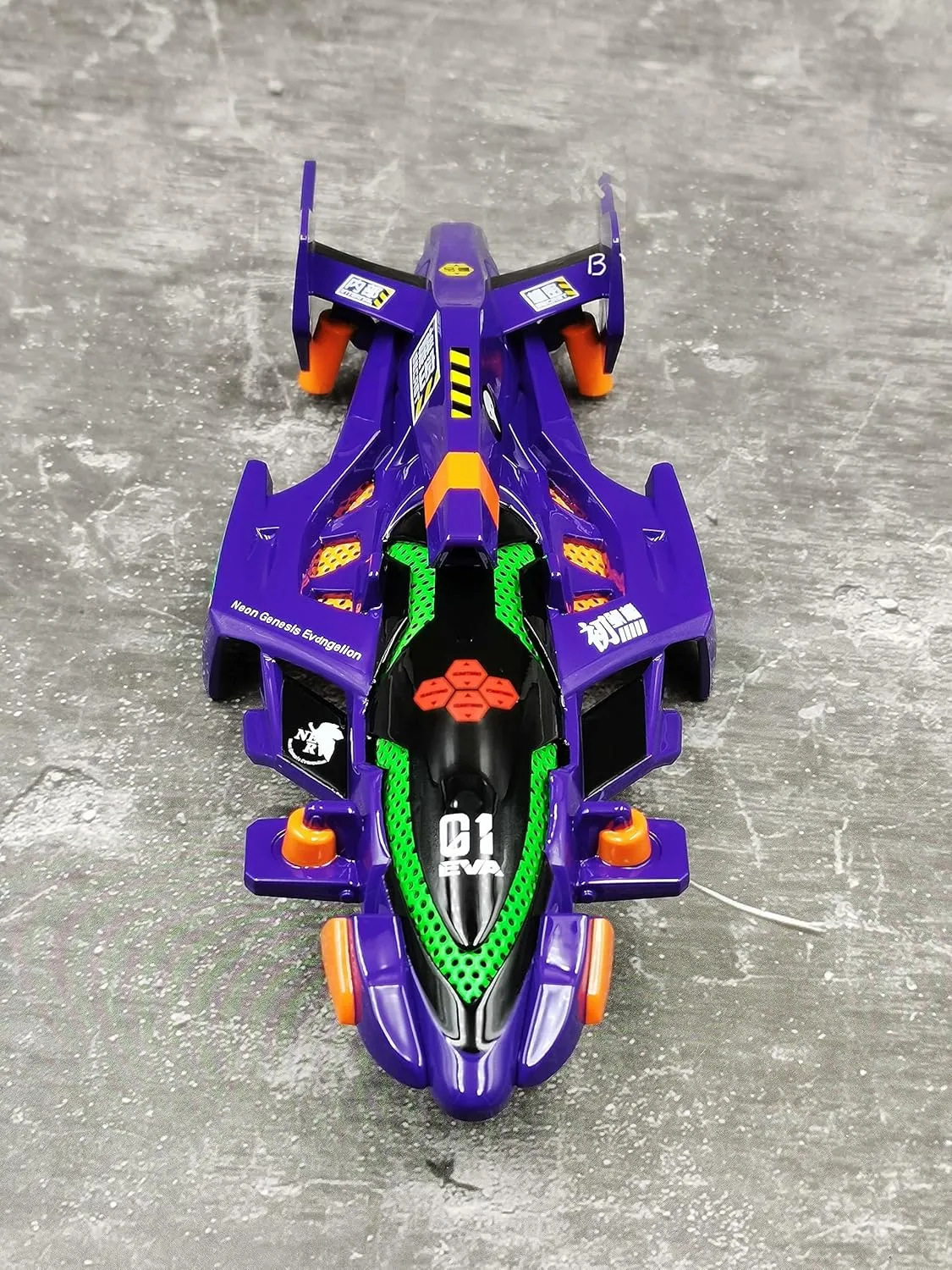 Lilianos 00 01 02 Generation EVA Blast Arrow Painted Car Body Shell Yellow Purple Red Blue Cover for 1/32 Scale 1:32 Lilianos Mini 4WD Car - (Color: 01 EVA)