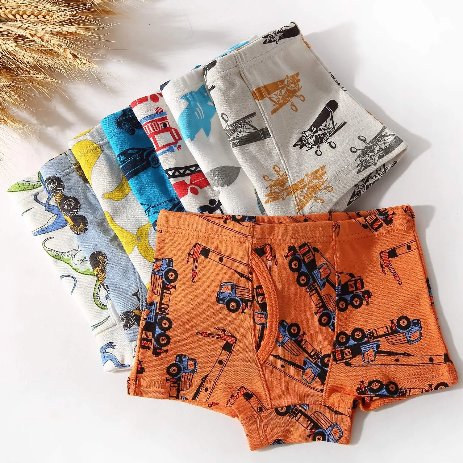 Little Boys Soft Cotton Briefs Toddler Kids Underwear Various cute patterns 6-8-9Pack,size:2-3T 3-4T 4-5T 5-6years 7-8years