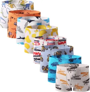 Little Boys Soft Cotton Briefs Toddler Kids Underwear Various cute patterns 6-8-9Pack,size:2-3T 3-4T 4-5T 5-6years 7-8years
