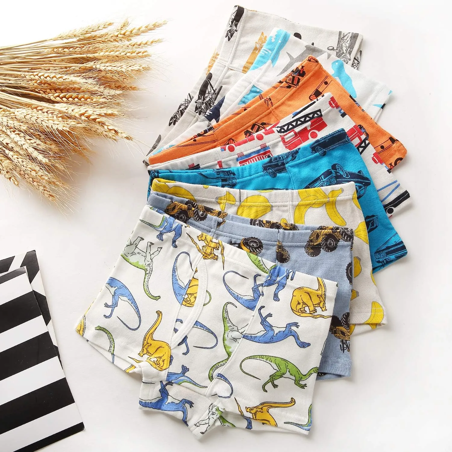Little Boys Soft Cotton Briefs Toddler Kids Underwear Various cute patterns 6-8-9Pack,size:2-3T 3-4T 4-5T 5-6years 7-8years