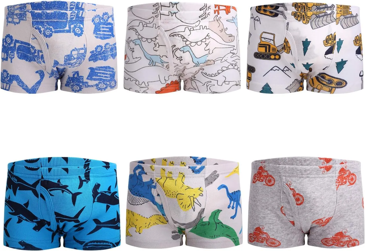 Little Boys Soft Cotton Briefs Toddler Kids Underwear Various cute patterns 6-8-9Pack,size:2-3T 3-4T 4-5T 5-6years 7-8years