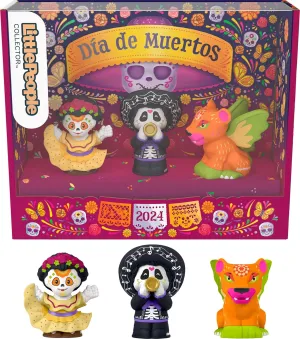 Little People Collector Día de Muertos Special Edition Figure Set, 3 Traditional Characters in Display Box for Adults & Fans