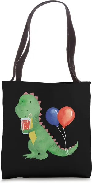 Little sweet dinosaur with lemonade refreshment for all Tote Bag