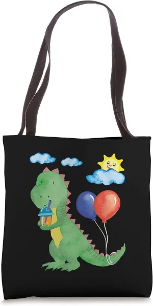 Little sweet dinosaur with lemonade refreshment for all Tote Bag