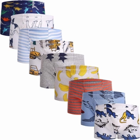 Little Boys Soft Cotton Briefs Toddler Kids Underwear Various cute patterns 6-8-9Pack,size:2-3T 3-4T 4-5T 5-6years 7-8years