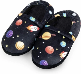 Little Kids Big Boys House Slippers, Kids Fur Lined Warm Slip On Home Slippers Cute Winter Nonslip Indoor Dinosaur Slippers