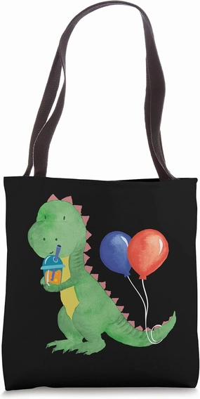 Little sweet dinosaur with lemonade refreshment for all Tote Bag