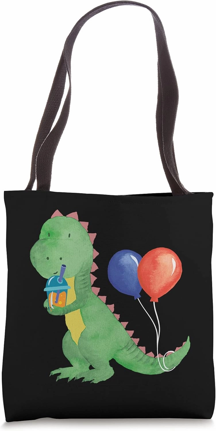 Little sweet dinosaur with lemonade refreshment for all Tote Bag