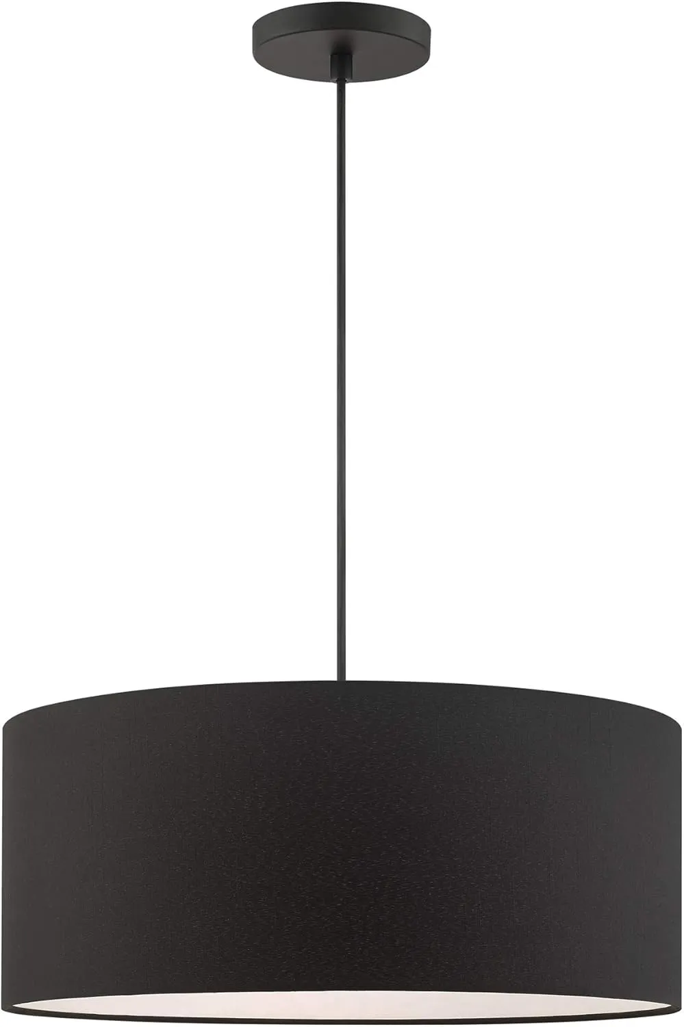 Livex Lighting 45660-04 Bainbridge 3 Light Pendant, Black, 18 x 18 x 99