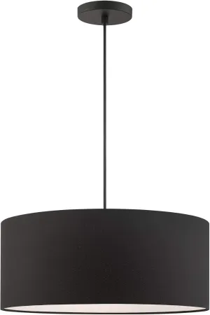Livex Lighting 45660-04 Bainbridge 3 Light Pendant, Black, 18 x 18 x 99