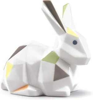 LLADRÓ Rabbit Figurine. Porcelain Rabbit Figure.