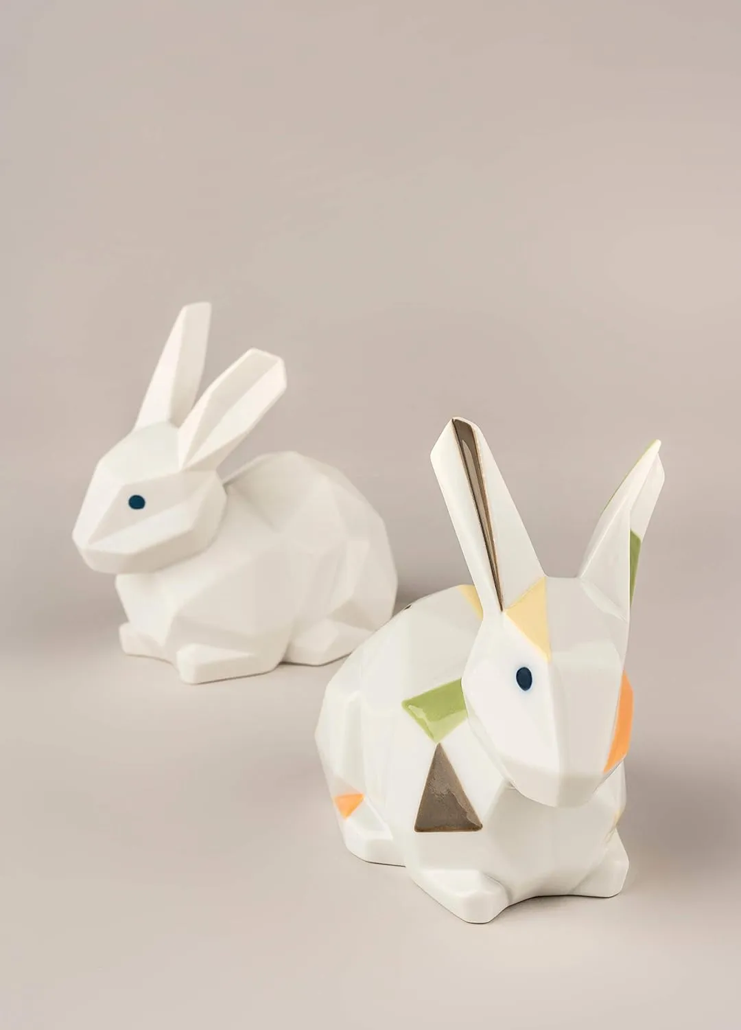LLADRÓ Rabbit Figurine. Porcelain Rabbit Figure.
