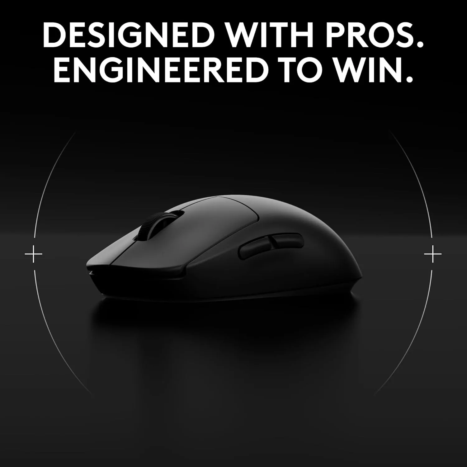 Logitech G PRO 2 Lightspeed Wireless Gaming Mouse, Right- or Left-Handed Mouse with up to 4 Customizable and Switchable Magnetic Side Buttons, 44K DPI Sensor, USB-C Charging, for PC/Mac - Black