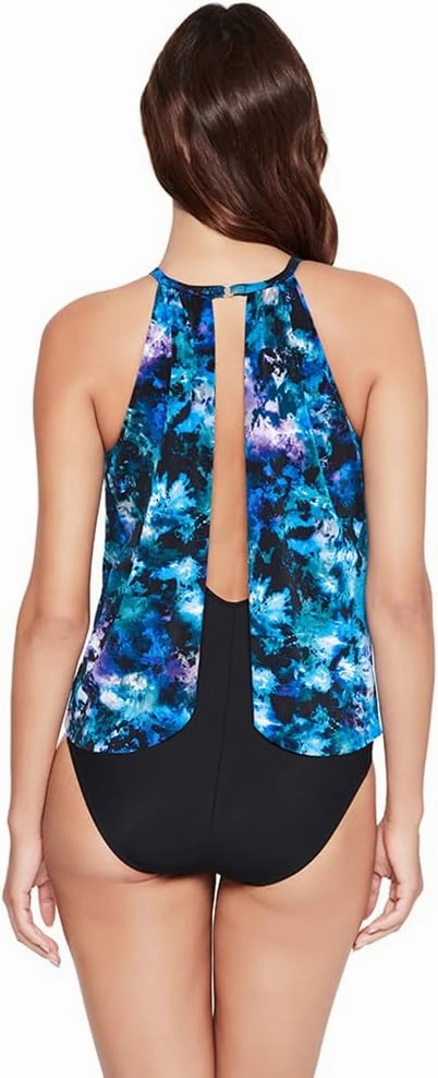 MagicSuit Women's Swimsuit Solid Aubrey High Neckline Soft Cup One Piece Swimsuit