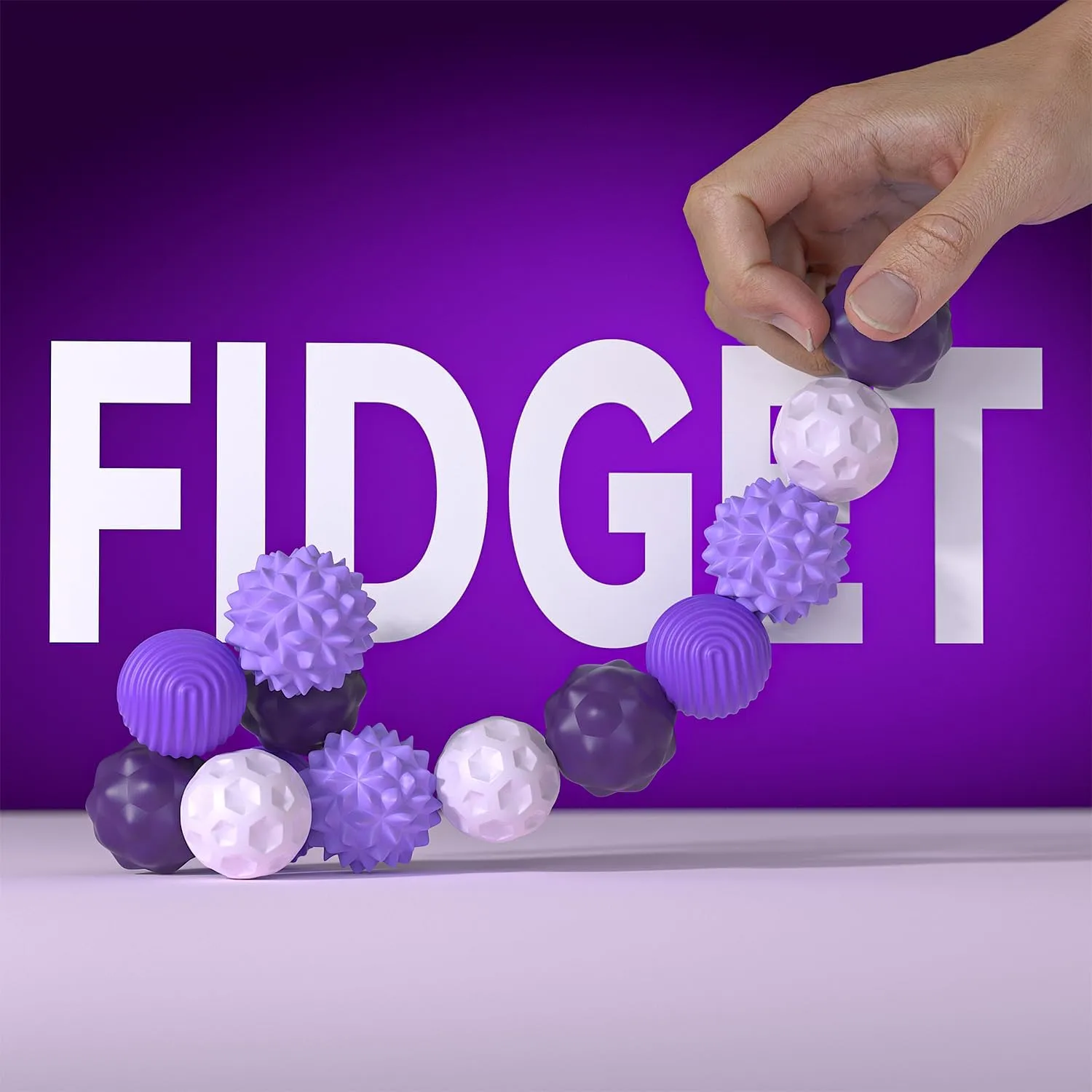 Magnetic Ball Fidget Toy Adults, 8pcs Sensory Attraction Stress Balls with Silicone Shell to Calm Restless Hands Anxious Mind, Desk Stress Magnetic Fidget Balls for Anxiety Relief