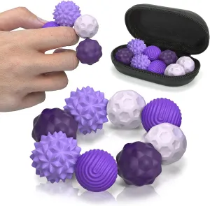 Magnetic Ball Fidget Toy Adults, 8pcs Sensory Attraction Stress Balls with Silicone Shell to Calm Restless Hands Anxious Mind, Desk Stress Magnetic Fidget Balls for Anxiety Relief