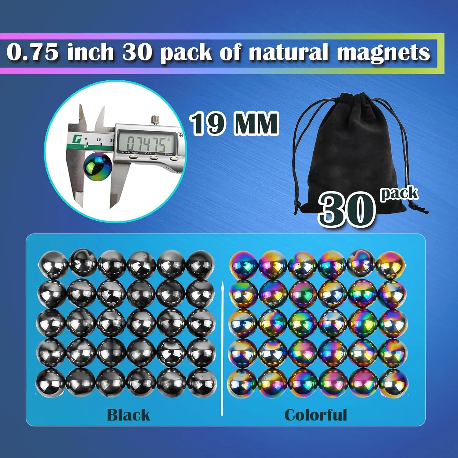 Magnetic Balls Fidget Toy, Adult Fidget Toys, Magnet Balls Can Replace Ferrite Putty, Office Desktop Decoration, Stress Relief, Anti Anxiety Magnetic Balls,Executive Desk Toys (30 Pcs Colorful)