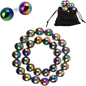 Magnetic Balls Fidget Toy, Adult Fidget Toys, Magnet Balls Can Replace Ferrite Putty, Office Desktop Decoration, Stress Relief, Anti Anxiety Magnetic Balls,Executive Desk Toys (30 Pcs Colorful)