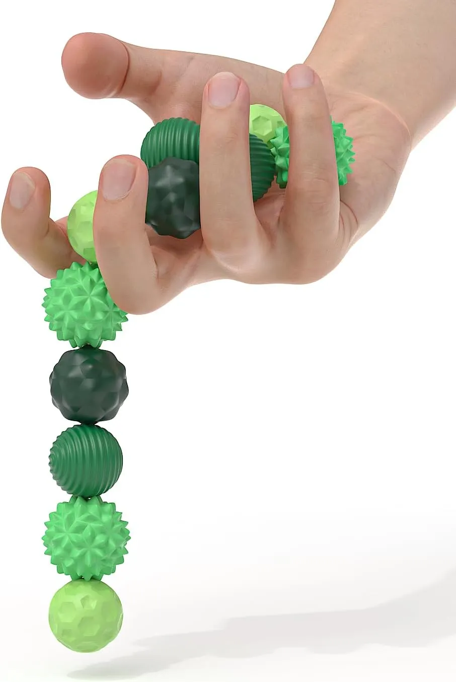 Magnetic Balls Fidget Toys - 8pcs Attraction Balls with Textures Silicone Shell for Adults,Stress Relief Sensory Toys for Autism ADHD Anxiety,Desk Fidget Toys,Stocking Stuffers for Teens Womens Gifts