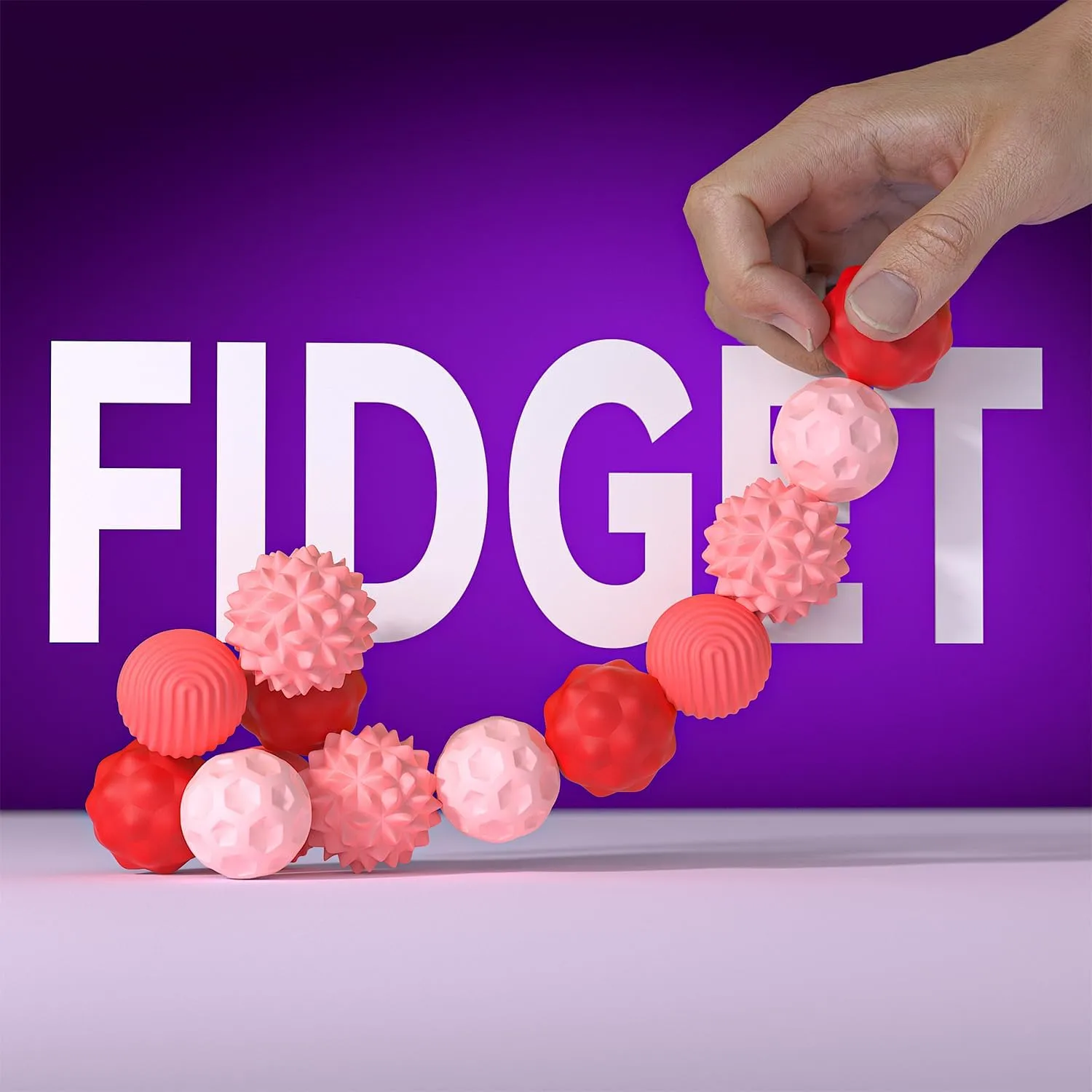 Magnetic Balls Fidget Toys - 8pcs Attraction Balls with Textures Silicone Shell for Adults,Stress Relief Sensory Toys for Autism ADHD Anxiety,Desk Fidget Toys,Stocking Stuffers for Teens Womens Gifts