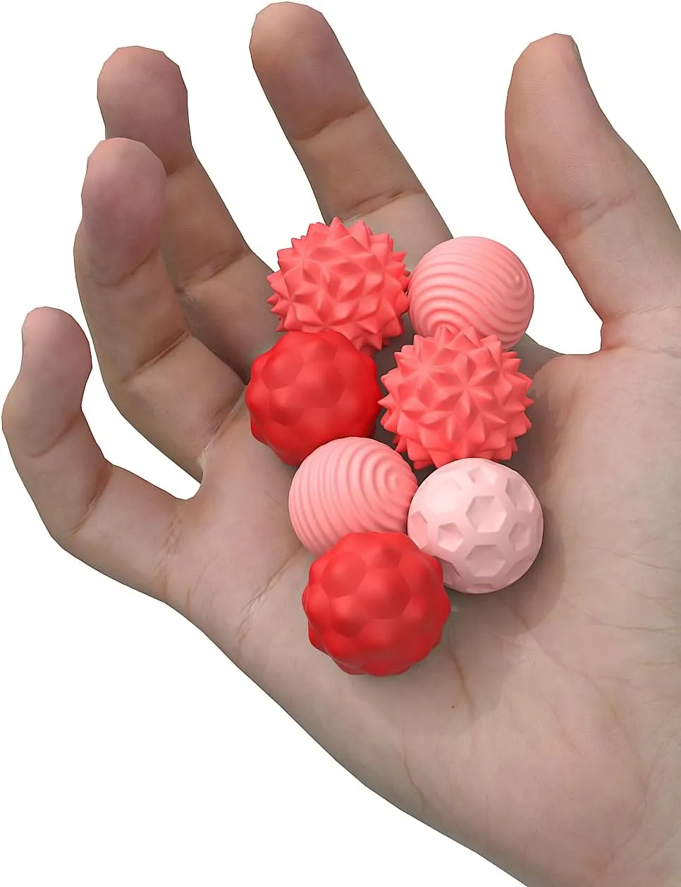 Magnetic Balls Fidget Toys - 8pcs Attraction Balls with Textures Silicone Shell for Adults,Stress Relief Sensory Toys for Autism ADHD Anxiety,Desk Fidget Toys,Stocking Stuffers for Teens Womens Gifts