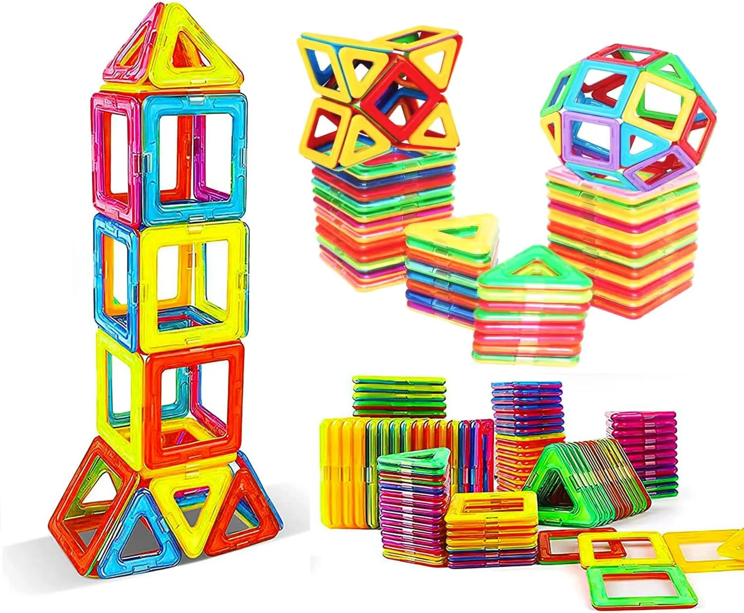 Magnetic Building Blocks 30PCS Toddler Toys Magnetic Building Blocks for Kids Magnetic Tiles 3D Magnetic Toys Set Castle Toys Tiles Educational STEM Toys for Over 3 Years Old Boys Girls（Y02）
