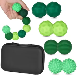 Magnetic Silicone Sensory Balls 8-Piece Set - Stress Relief & Anxiety Toys for Adults, Teens, Autism/ADHD, Textured Fidget Toys, Desk Toys for Office Home, Sensory Therapy Gift for Women Men Kids