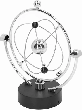 Magnetic Perpetual Motion Swing Ball Solar System Ornament Innovative Desk Decor for Home or Office