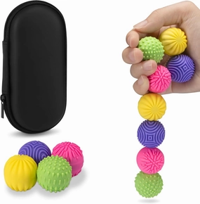 Magnetic Sensory Fidget Balls – 8-Pack Silicone Weighted Stress Relief Toys for Adults & Teens – Quiet, Textured Magnet Fidgets for ADHD, Autism & Anxiety – Gift for Desk, Travel & Office