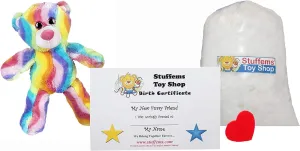 Make Your Own Stuffed Animal Mini 8 Inch Bubble Gum Bear Kit - No Sewing Required!