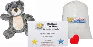 Make Your Own Stuffed Animal Mini 8 Inch Grahm The Cracker Bear Kit - No Sewing Required!