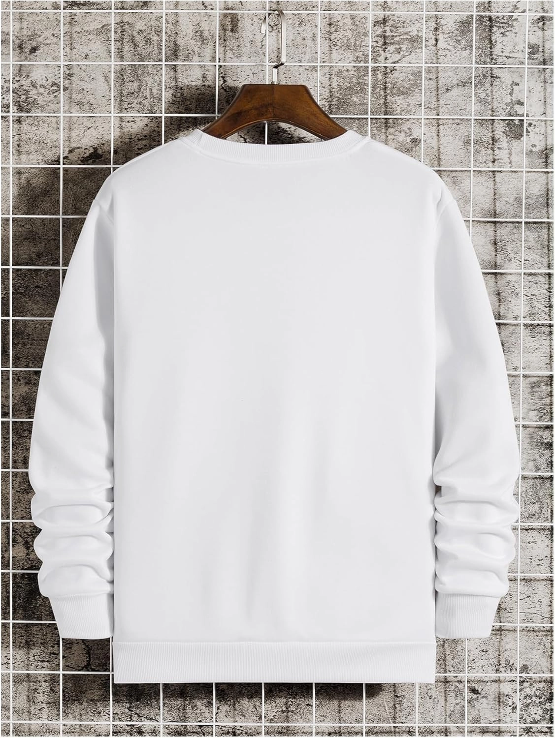 MakeMeChic Men's Casual Crewneck Cartoon Dinosaur Graphic Pullover Sweatshirt