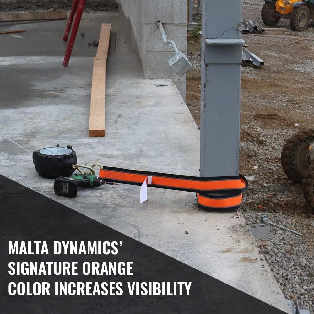 Malta Dynamics 6' Cross Arm Safety Strap, Fall Protection Beam Anchor, D-Ring Safety Strap, Beamer & H-Beam Anchor, OSHA/ANSI Compliant