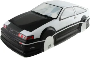 Manrock 1/10 Scale RC Painted Drift Racing Touring Onroad Car Body Shell AE86 Black and White