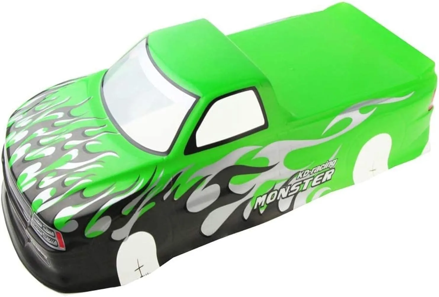Manrock 1/10 Scale RC Painted Drift Racing Touring Onroad Car Body Shell for Pick Up Truck T-10 Green