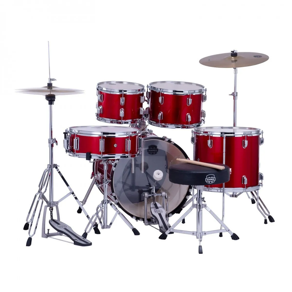 Mapex Comet 5pc Drum Kit with Cymbals - 18" Bass Drum