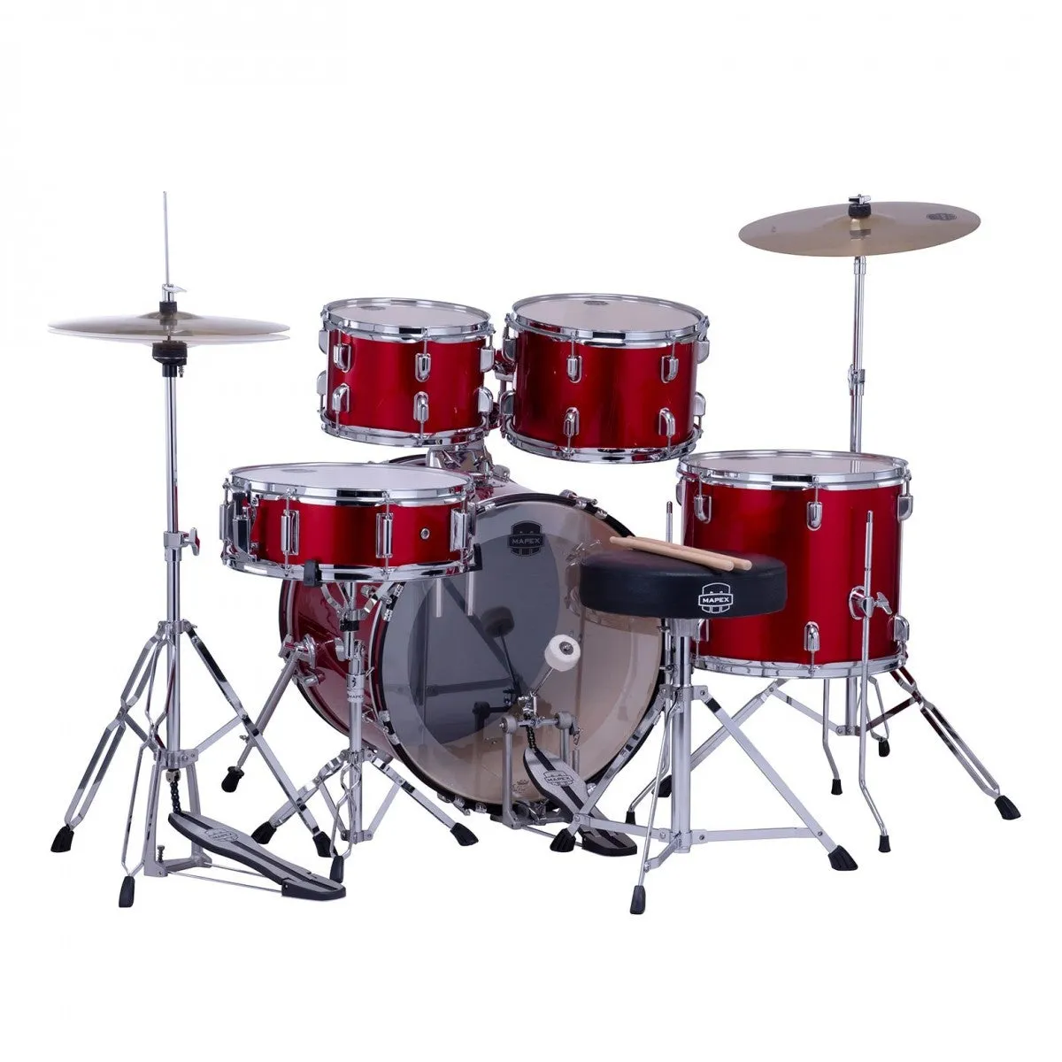 Mapex Comet 5pc Drum Kit with Cymbals - 20" Bass Drum