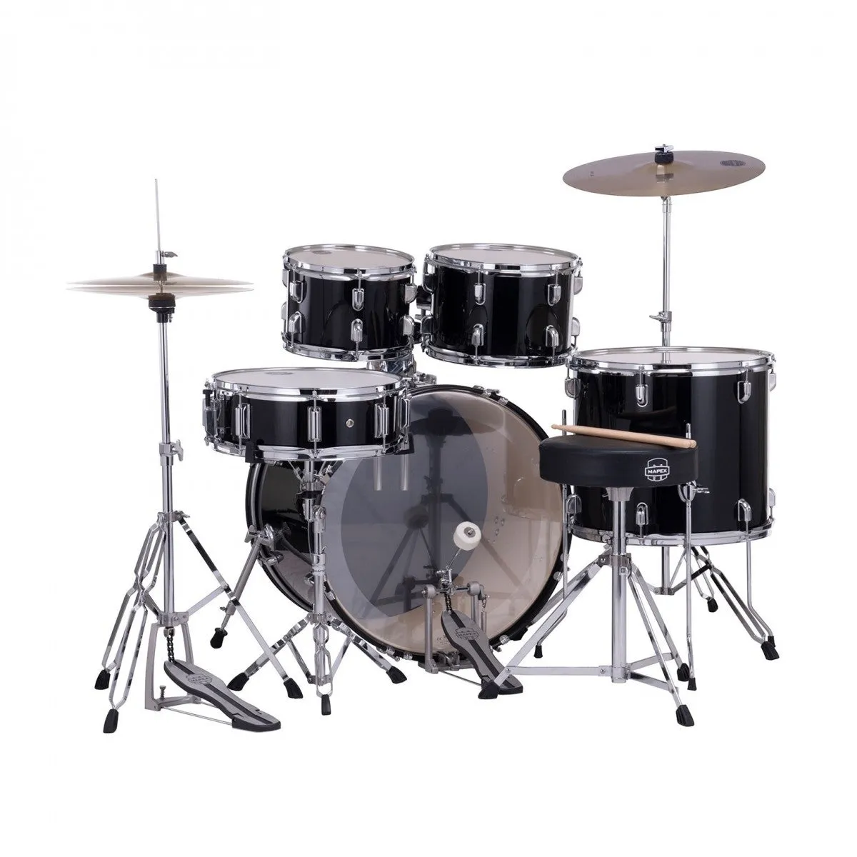 Mapex Comet 5pc Drum Kit with Cymbals - 22" Bass Drum