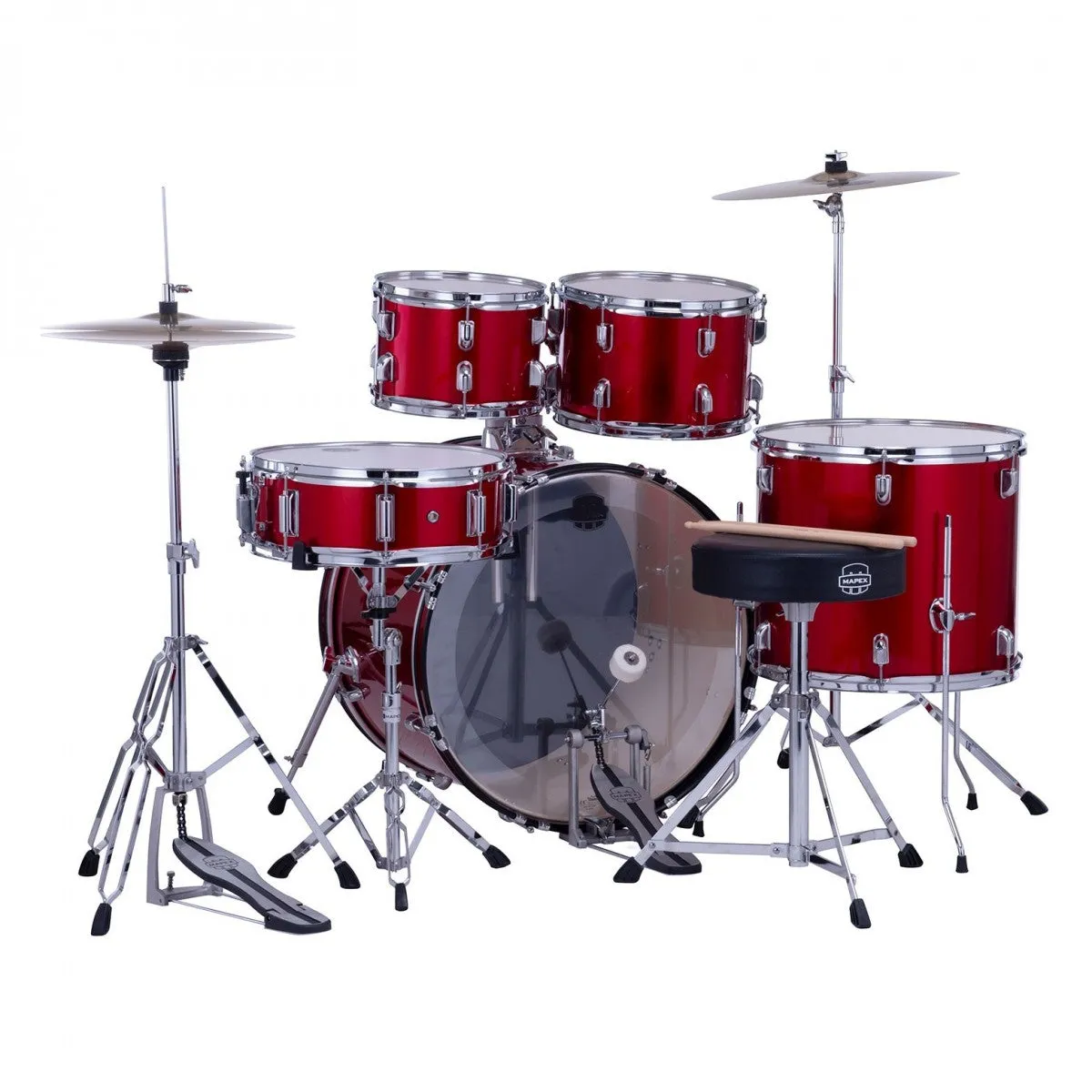 Mapex Comet 5pc Drum Kit with Cymbals - 22" Bass Drum