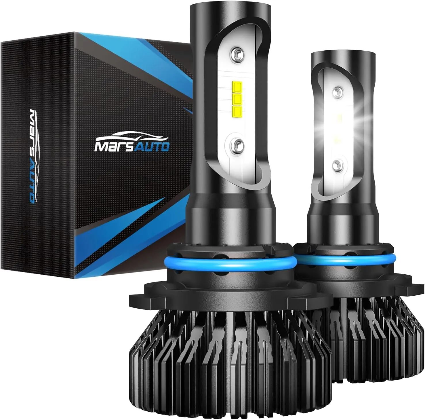 Marsauto 9006 Bulbs HB4 HB4U 9006XS Fog Bulb, 12 CSP Chips Cool Bright, Pack of 2